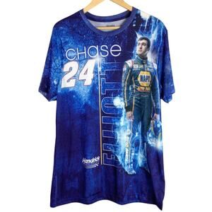 NAPA Chase Elliott 24 Hendrick Motorsports AOP Shirt Blue Large